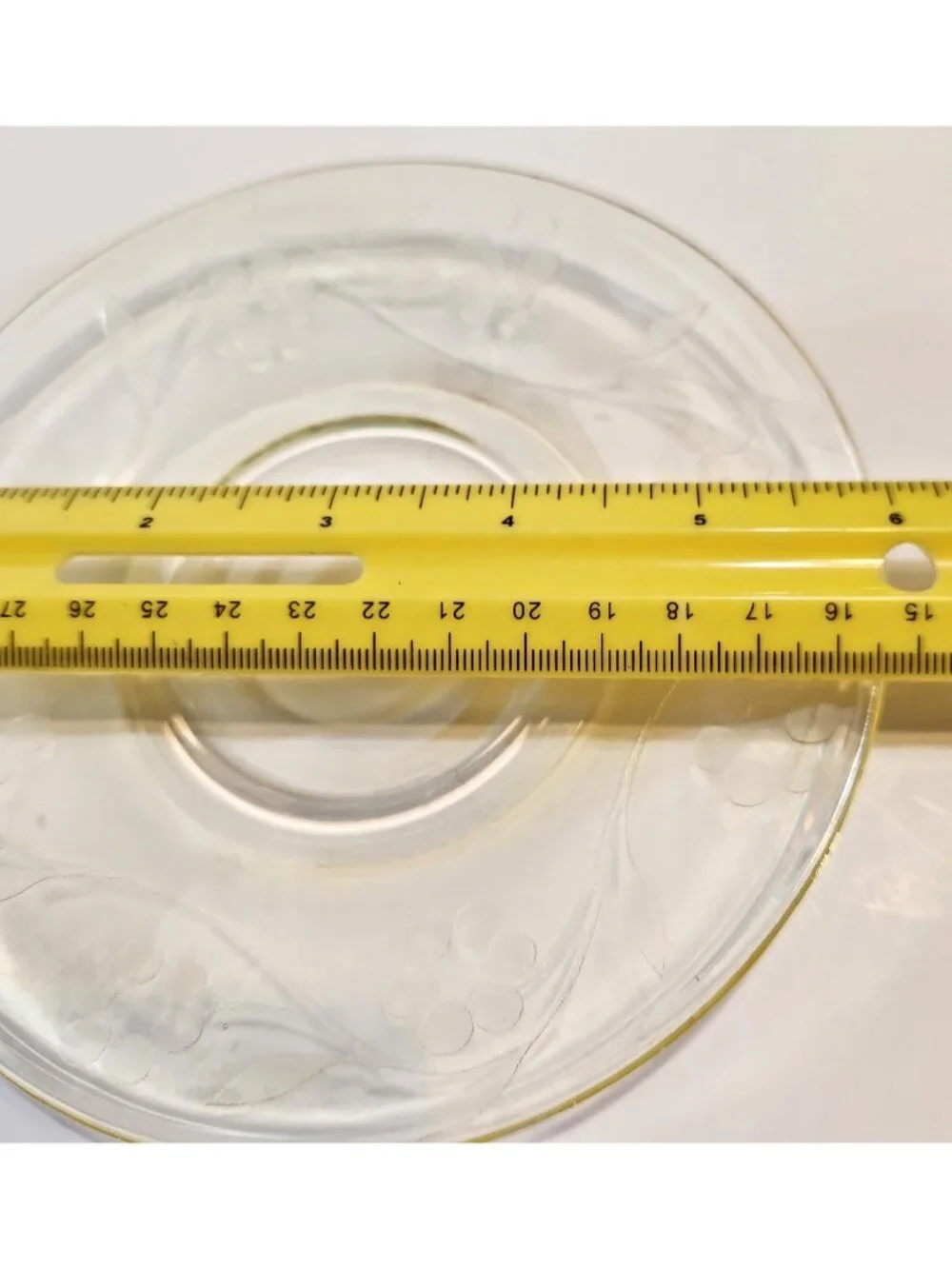 Lancaster Yellow Depression Glass Saucer 6
